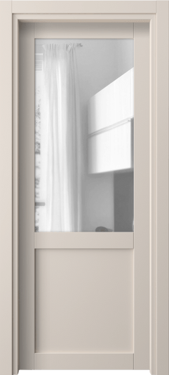 Дверь межкомнатная 2122 ПЭПБ ПРОЗ. Цвет ПЭТ пудровый бежевый. Материал ПЭТ. Коллекция Neo1. Картинка.