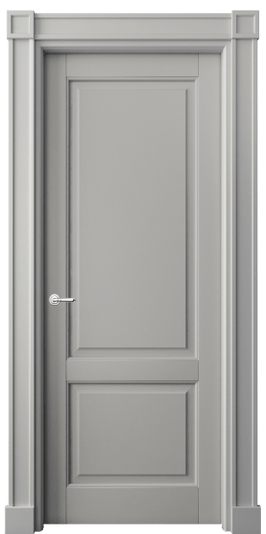 Дверь межкомнатная 6303 БНСР. Цвет Бук нейтральный серый. Материал Массив бука эмаль. Коллекция Toscana Plano. Картинка.