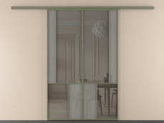 Перегородка Mosaic вдоль стены 2 створки