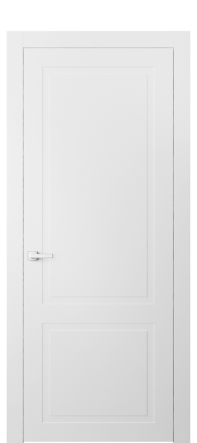 Дверь межкомнатная АКП 8002 МБЛ Матовый белоснежный. Цвет Матовый белоснежный. Материал Гладкая эмаль. Коллекция Neo Classic. Картинка.